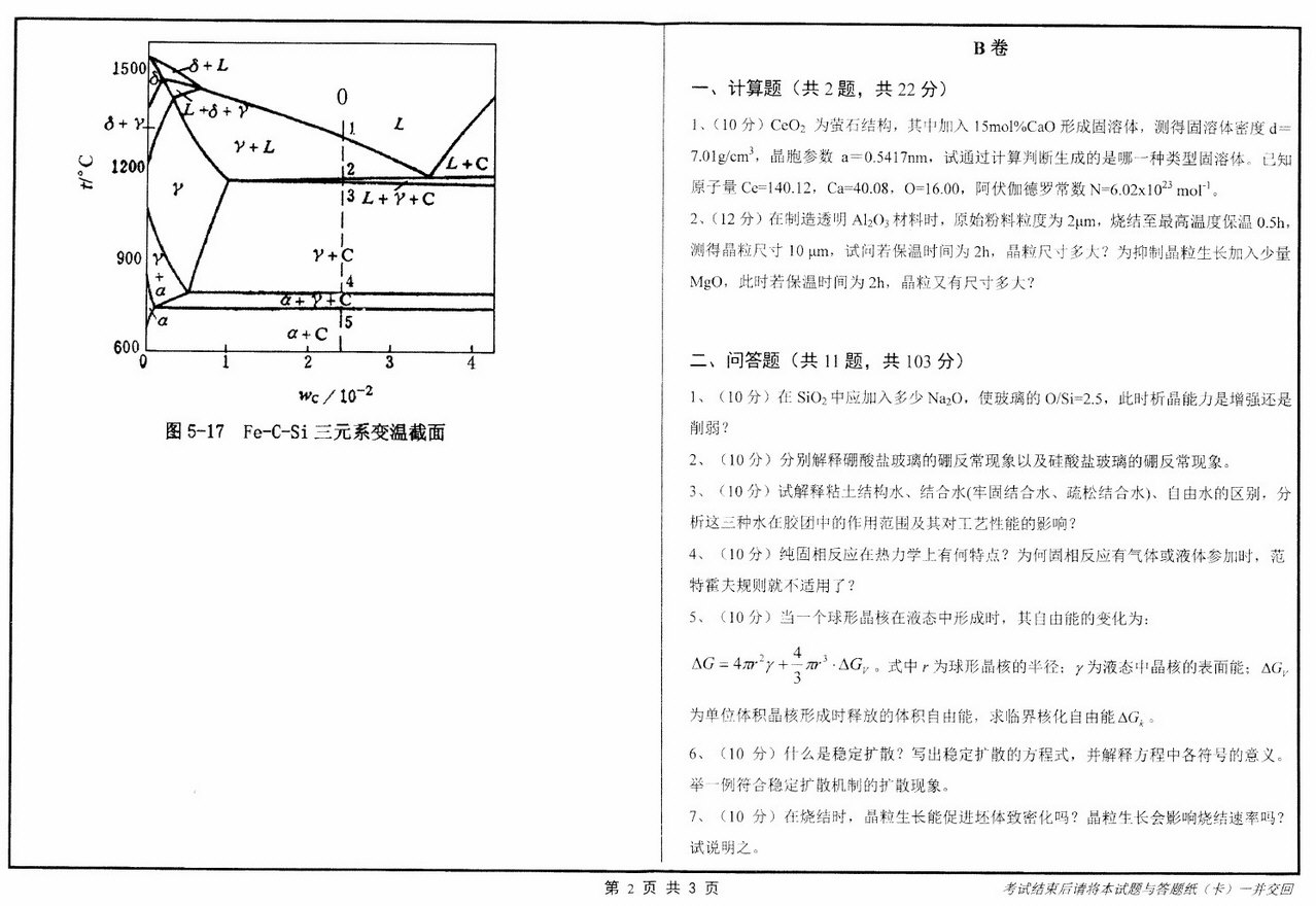 2016年山东大学860材料科学基础考研真题.pdf,山东大学材料科学基础,山东大学,材料科学基础,第2张