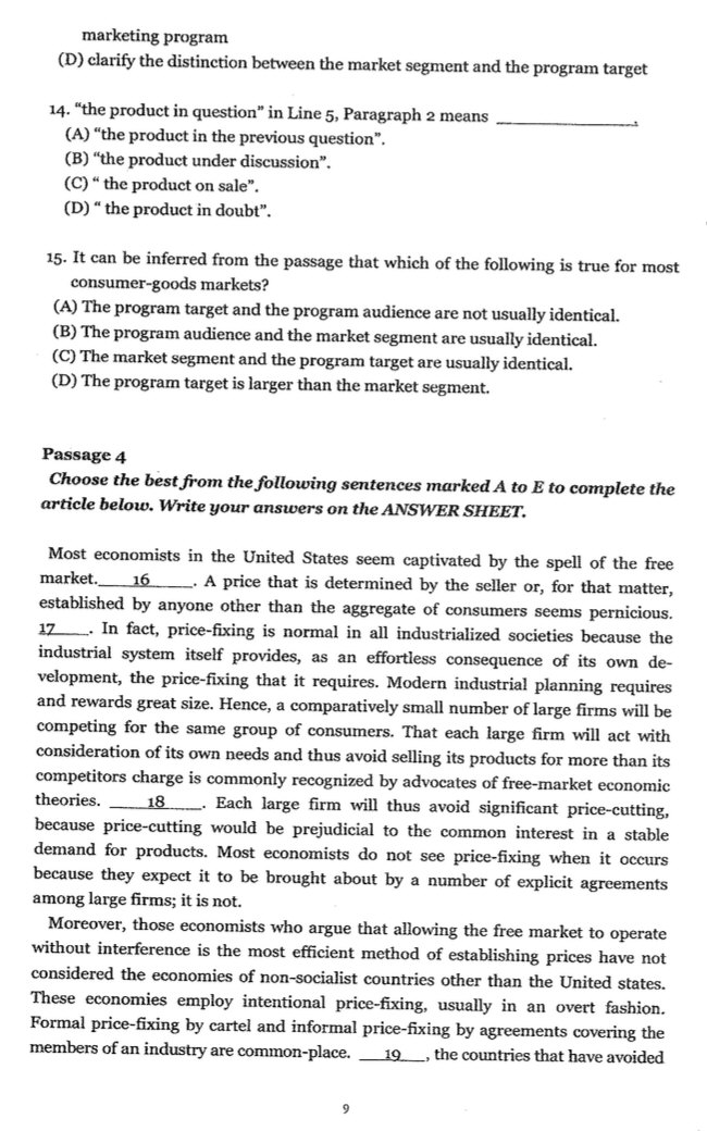 2011年对外经济贸易大学211翻译硕士英语考研真题及答案,对外经济贸易大学翻译硕士英语,对外经济贸易大学,翻译硕士英语,第9张