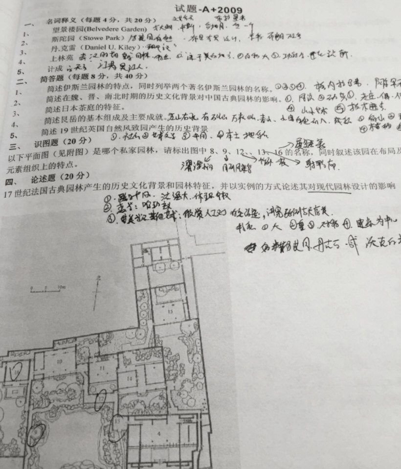 2014年重庆大学344风景园林基础考研真题,重庆大学风景园林基础,重庆大学,风景园林基础,第6张