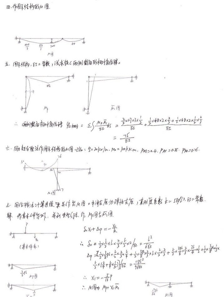 2000年北京交通大学结构力学考研真题及答案,北京交通大学结构力学,北京交通大学,结构力学,第5张