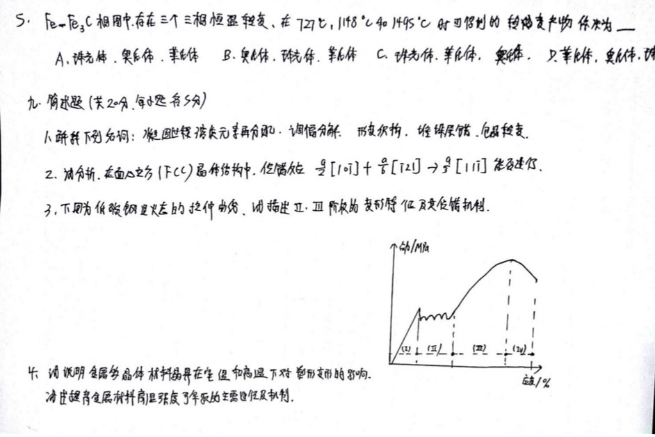 2016年北京航空航天大学911材料综合考研真题,北京航空航天大学材料综合,北京航空航天大学,材料综合,第15张