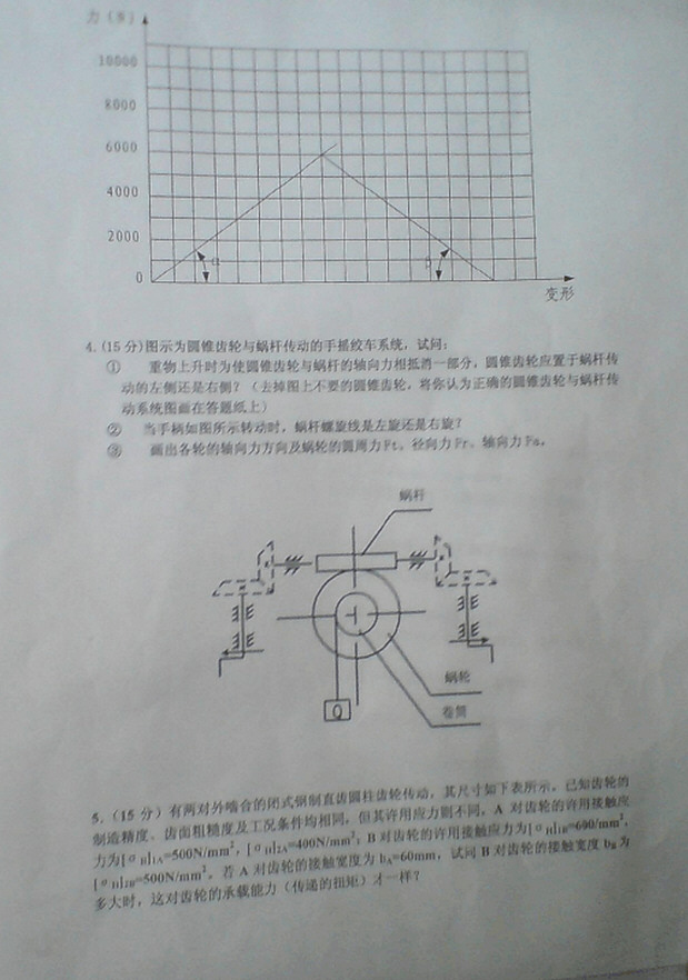 2009年同济大学机械设计考研真题,同济大学机械设计,同济大学,机械设计,第3张