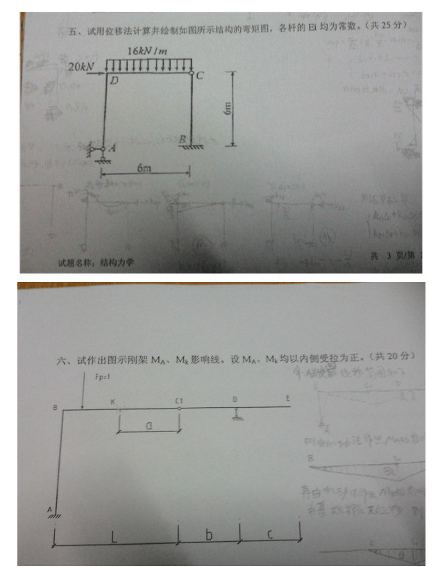 2014年安徽建筑大学结构力学考研真题,安徽建筑大学结构力学,安徽建筑大学,结构力学,第3张