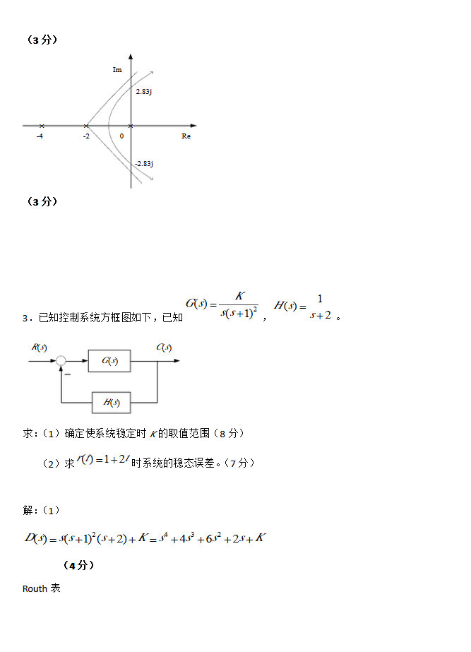 2011年天津理工大学自动控制理论考研真题及参考答案,天津理工大学自动控制理论,天津理工大学,自动控制理论,第4张