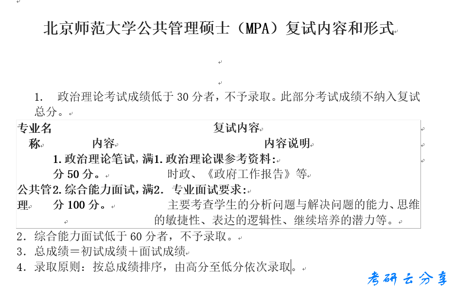 北京师范大学公共管理硕士（MPA）复试内容和形式,image.png,北京师范大学,参考笔记,第1张