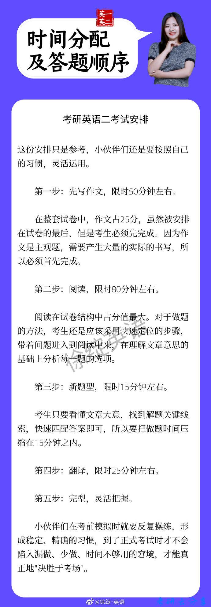 徐绽：英语时间分配及答题顺序,徐绽,第6张