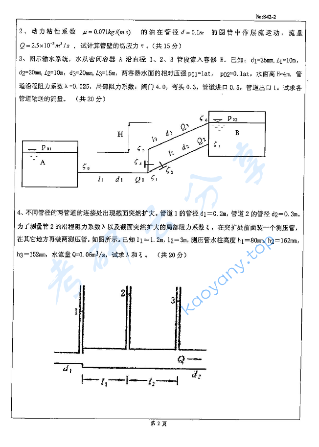 2008年北京科技大学842工程流体力学考研真题,image.png,北京科技大学工程流体力学,北京科技大学,工程流体力学,第2张