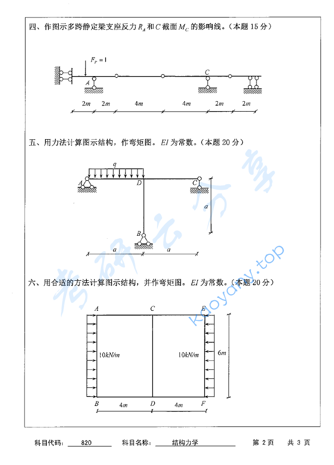2016年苏州科技大学820结构力学考研真题,image.png,苏州科技大学结构力学,苏州科技大学,结构力学,第2张