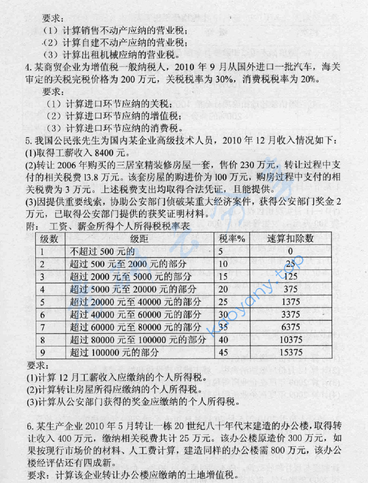 2011年中央财经大学433税务专业基础考研真题,image.png,中央财经大学税务专业基础,中央财经大学,税务专业基础,第5张