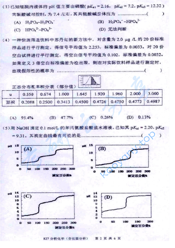 2010年厦门大学827分析化学（含仪器分析）考研真题,image.png,厦门大学分析化学,厦门大学,分析化学,第2张