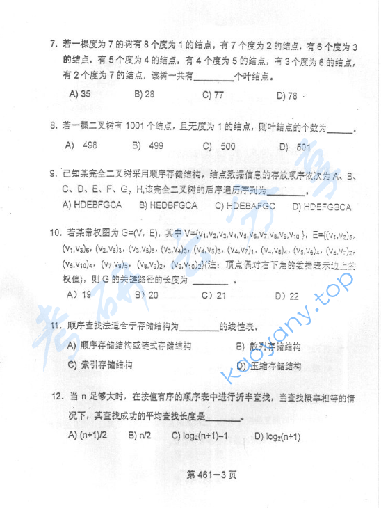 2002年北京航空航天大学461数据结构与程序设计考研真题,北京航空航天大学数据结构与程序设计,北京航空航天大学,数据结构与程序设计,第3张 2002年北京航空航天大学461数据结构与程序设计考研真题,image.png,北京航空航天大学数据结构与程序设计,北京航空航天大学,数据结构与程序设计,第3张