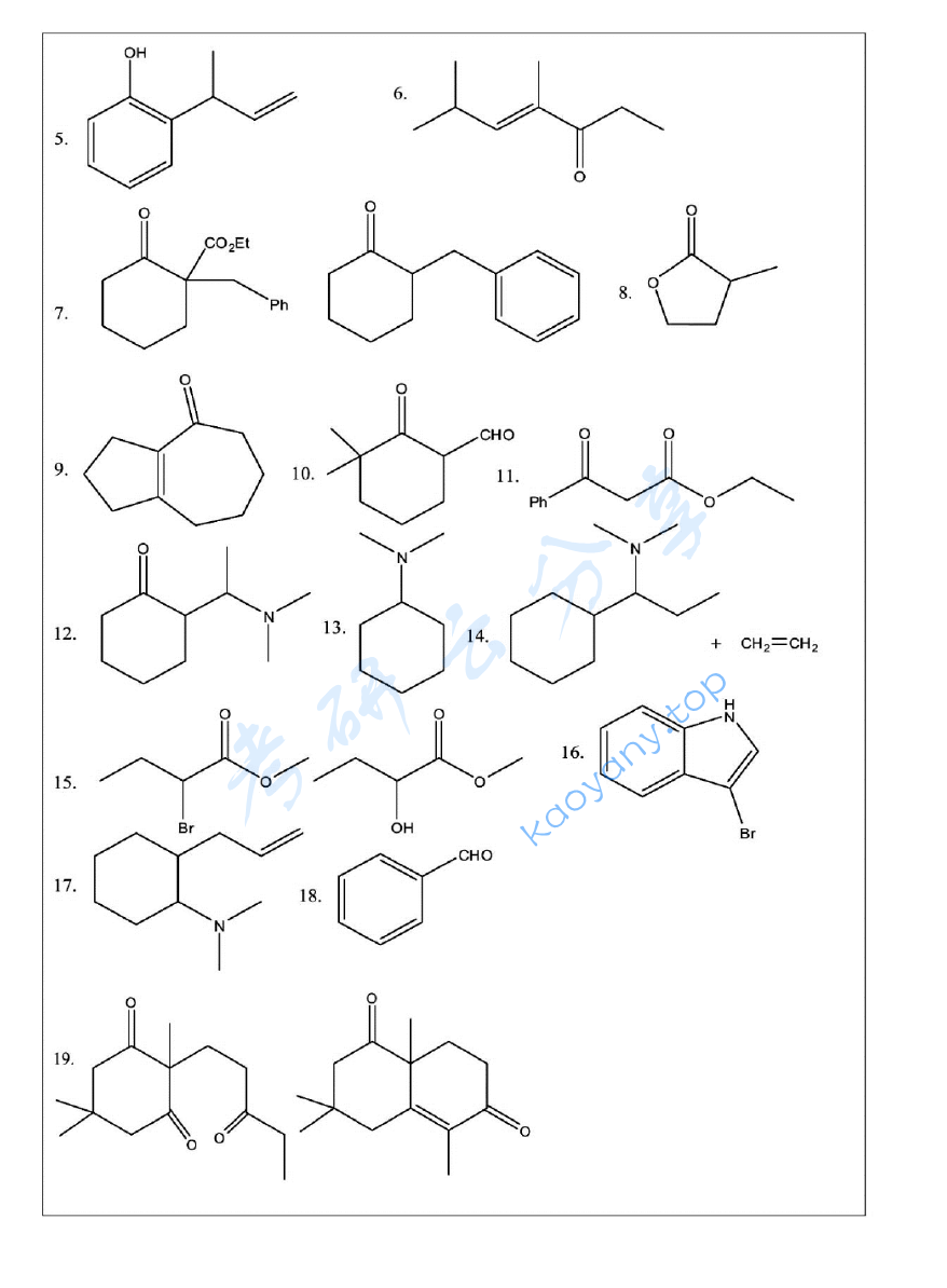 2012年浙江大学821有机化学(甲)考研真题及答案,浙江大学有机化学,浙江大学,有机化学,第14张 2012年浙江大学821有机化学(甲)考研真题及答案,image.png,浙江大学有机化学,浙江大学,有机化学,第14张