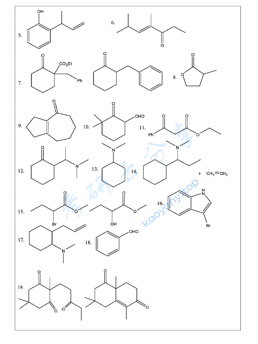 2012年浙江大学821有机化学(甲)考研真题及答案,浙江大学有机化学,浙江大学,有机化学,第9张 2012年浙江大学821有机化学(甲)考研真题及答案,image.png,浙江大学有机化学,浙江大学,有机化学,第9张