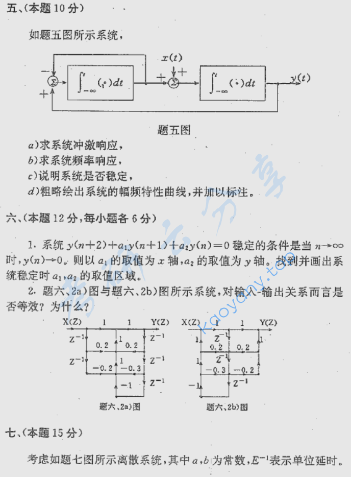 1999年北京航空航天大学信号与系统考研真题,image.png,北京航空航天大学信号与系统,北京航空航天大学,信号与系统,第3张