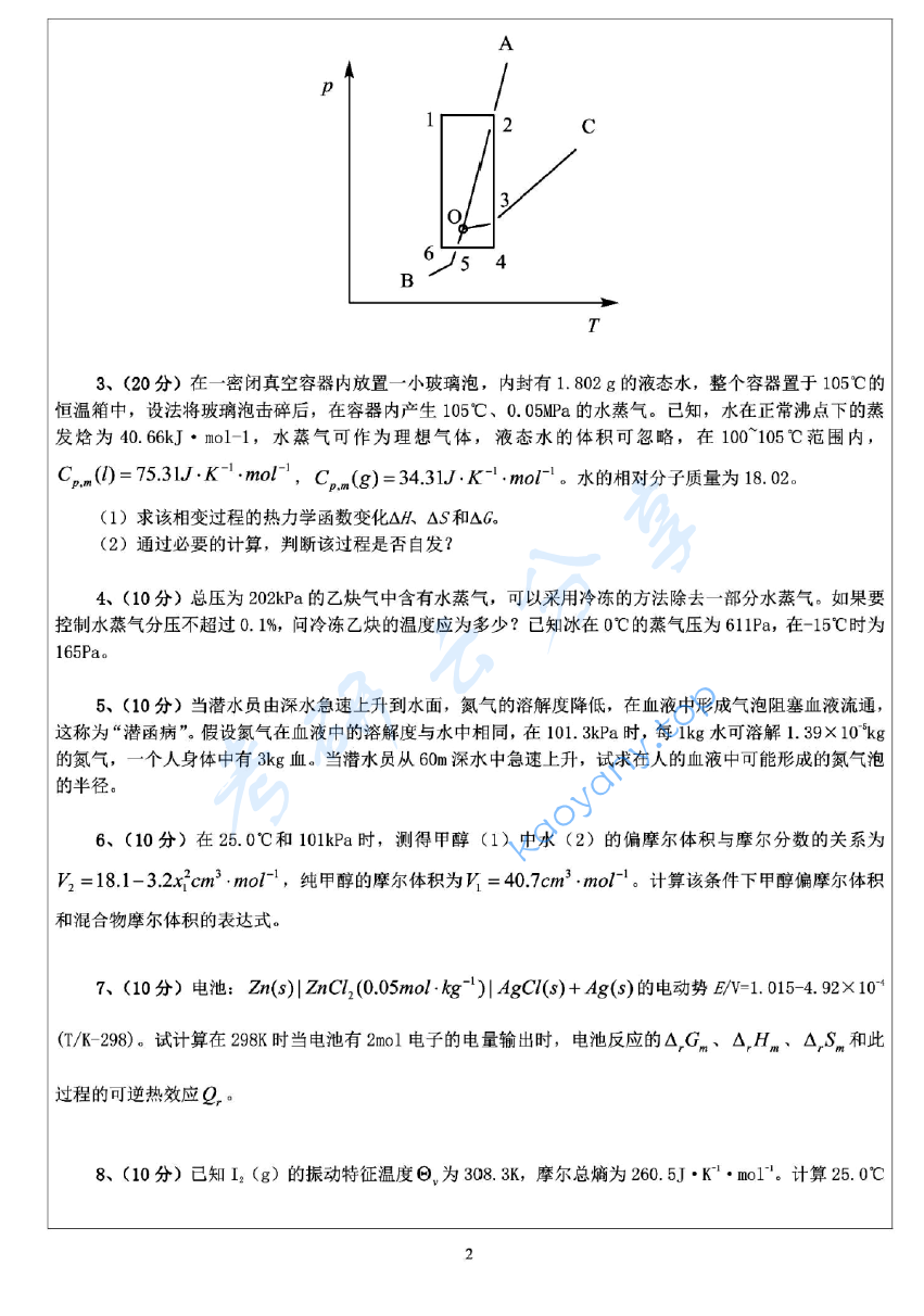 2012年浙江大学726物理化学（甲）考研真题及答案详解,image.png,浙江大学物理化学,浙江大学,物理化学,第2张