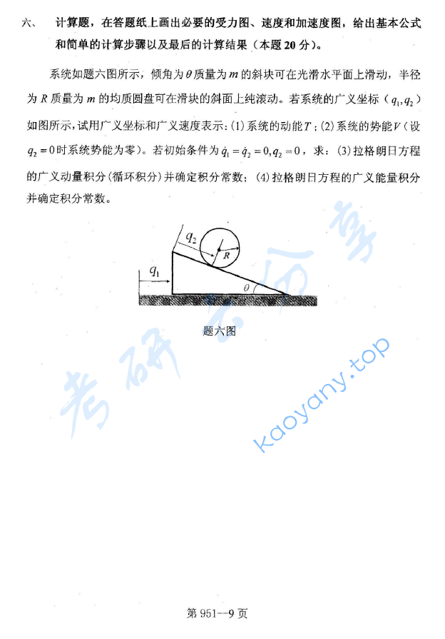 2012年北京航空航天大学951力学基础考研真题,image.png,北京航空航天大学力学基础,北京航空航天大学,力学基础,第9张