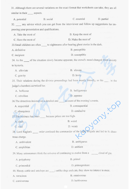 2006年华北电力大学（北京）基础英语考研真题,image.png,华北电力大学基础英语,华北电力大学,基础英语,第11张