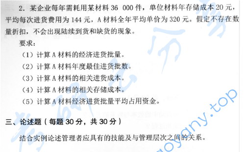 2014年首都经济贸易大学915工商管理综合(含管理学、财务管理)考研真题,首都经济贸易大学工商管理综合,首都经济贸易大学,工商管理综合,哈尔滨师范大学统计学,第2张 2014年首都经济贸易大学915工商管理综合(含管理学、财务管理)考研真题,image.png,首都经济贸易大学工商管理综合,首都经济贸易大学,工商管理综合,哈尔滨师范大学统计学,第2张