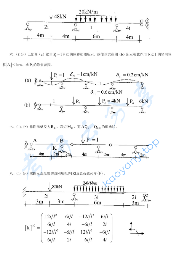 2004年西安建筑科技大学402结构力学考研真题,image.png,西安建筑科技大学结构力学,西安建筑科技大学,结构力学,第4张