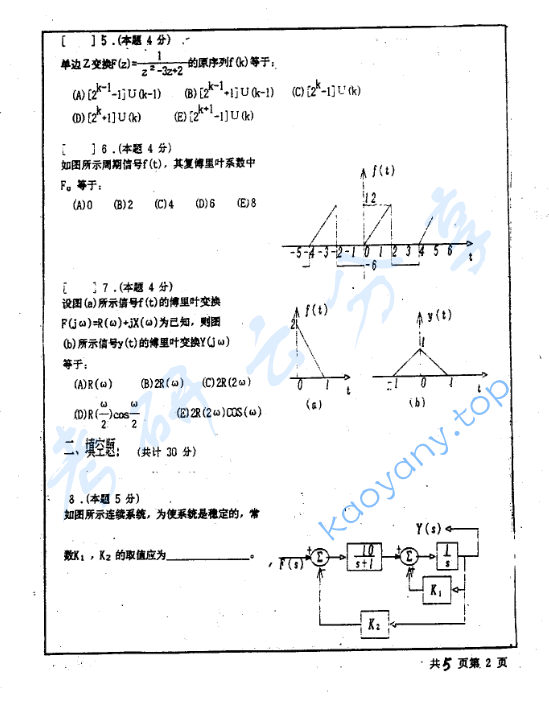 1998年北京工业大学416信号与系统考研真题,image.png,北京工业大学信号与系统,北京工业大学,信号与系统,第2张