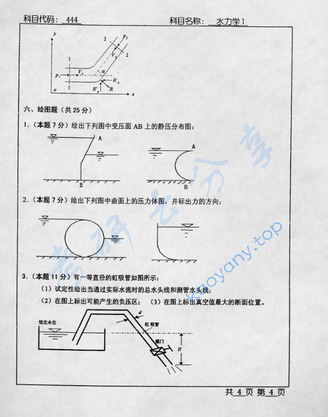 2005年北京工业大学444水力学考研真题,image.png,北京工业大学水力学,北京工业大学,水力学,第4张