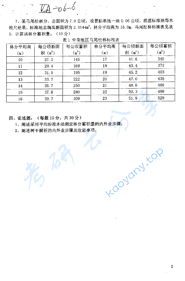 2006年北京林业大学402测树学考研真题,image.png,北京林业大学测树学,北京林业大学,测树学,第2张