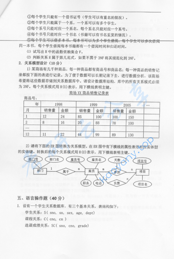 2006年北京林业大学439数据库技术考研真题,image.png,北京林业大学数据库技术,北京林业大学,数据库技术,第4张