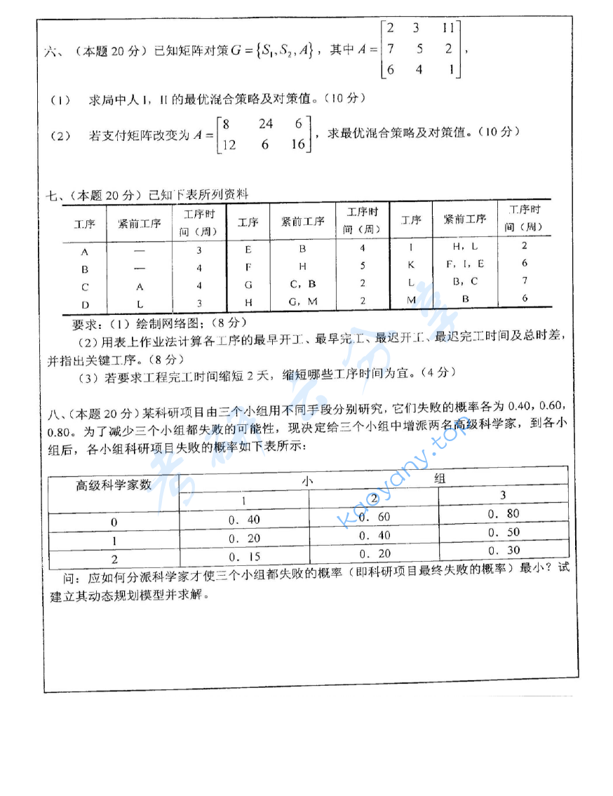 2006年中国矿业大学（徐州）430运筹学考研真题,image.png,中国矿业大学运筹学,中国矿业大学,运筹学,第6张