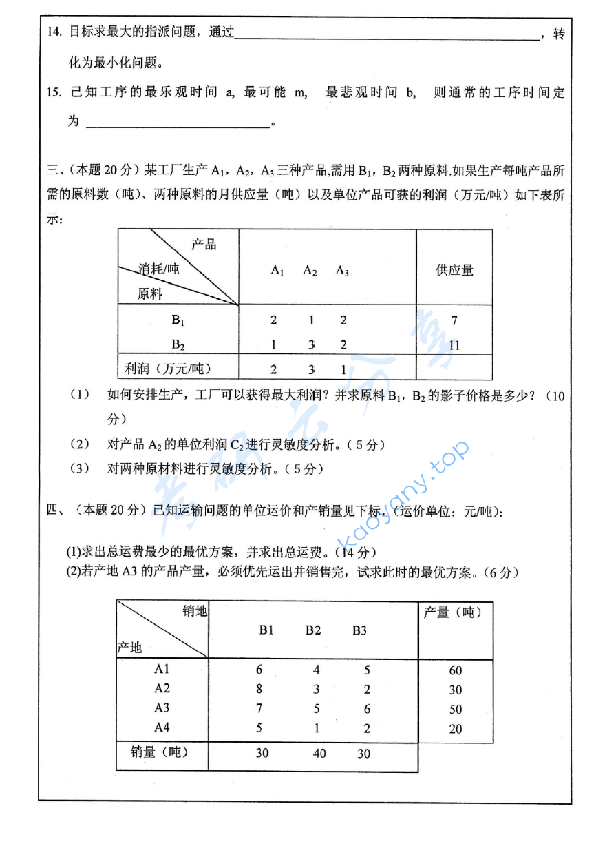 2007年中国矿业大学（徐州）430运筹学考研真题,image.png,中国矿业大学运筹学,中国矿业大学,运筹学,第5张