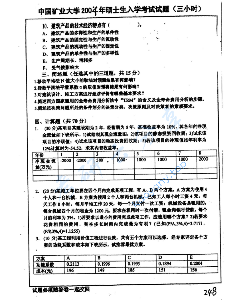 2004年中国矿业大学（徐州）456工程经济学考研真题,image.png,中国矿业大学工程经济学,中国矿业大学,工程经济学,第3张