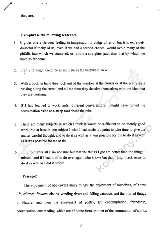 2007年中国地质大学（北京）613基础英语考研真题,中国地质大学基础英语,中国地质大学,基础英语,第5张