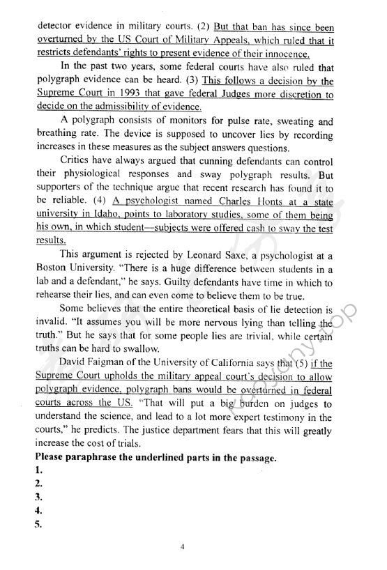 2005年中国地质大学（北京）313基础英语考研真题,中国地质大学基础英语,中国地质大学,基础英语,第4张