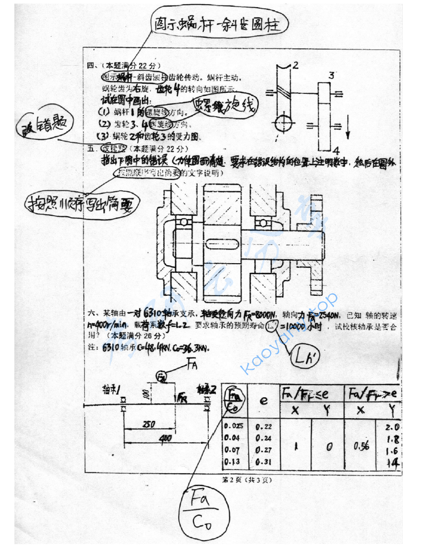 2006年河海大学439机械设计考研真题,image.png,河海大学机械设计,河海大学,机械设计,第2张