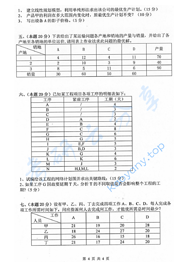 2016年杭州电子科技大学832运筹学考研真题,image.png,杭州电子科技大学运筹学,杭州电子科技大学,运筹学,第4张
