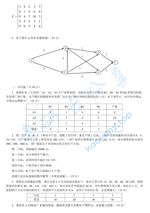 2011年浙江工商大学830运筹学考研真题,image.png,浙江工商大学运筹学,浙江工商大学,运筹学,第2张