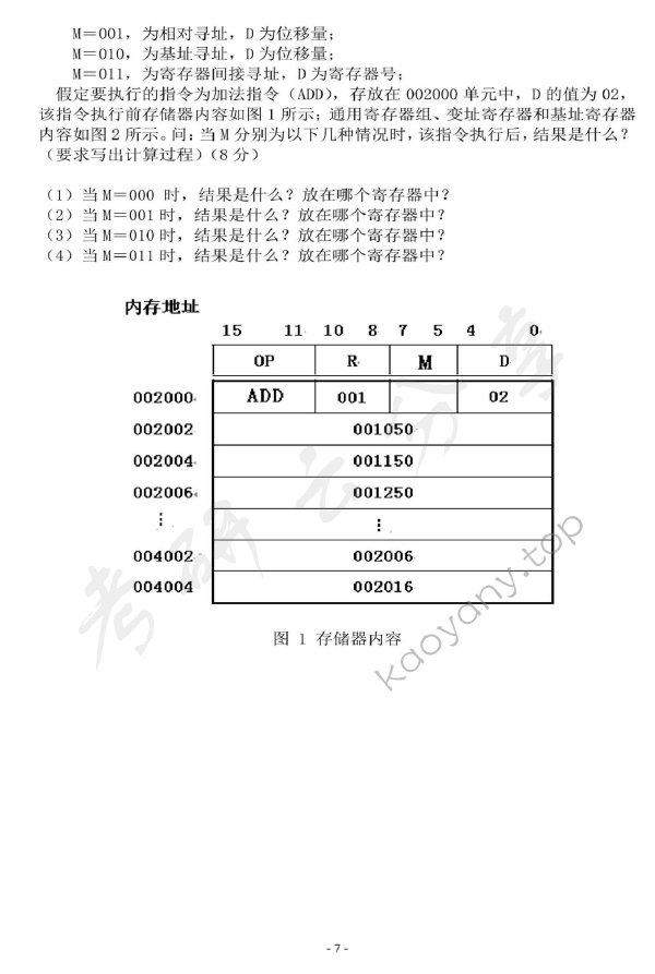 2013年北京科技大学869计算机组成原理考研真题,北京科技大学计算机组成原理及数据结构,北京科技大学,计算机组成原理及数据结构,第7张