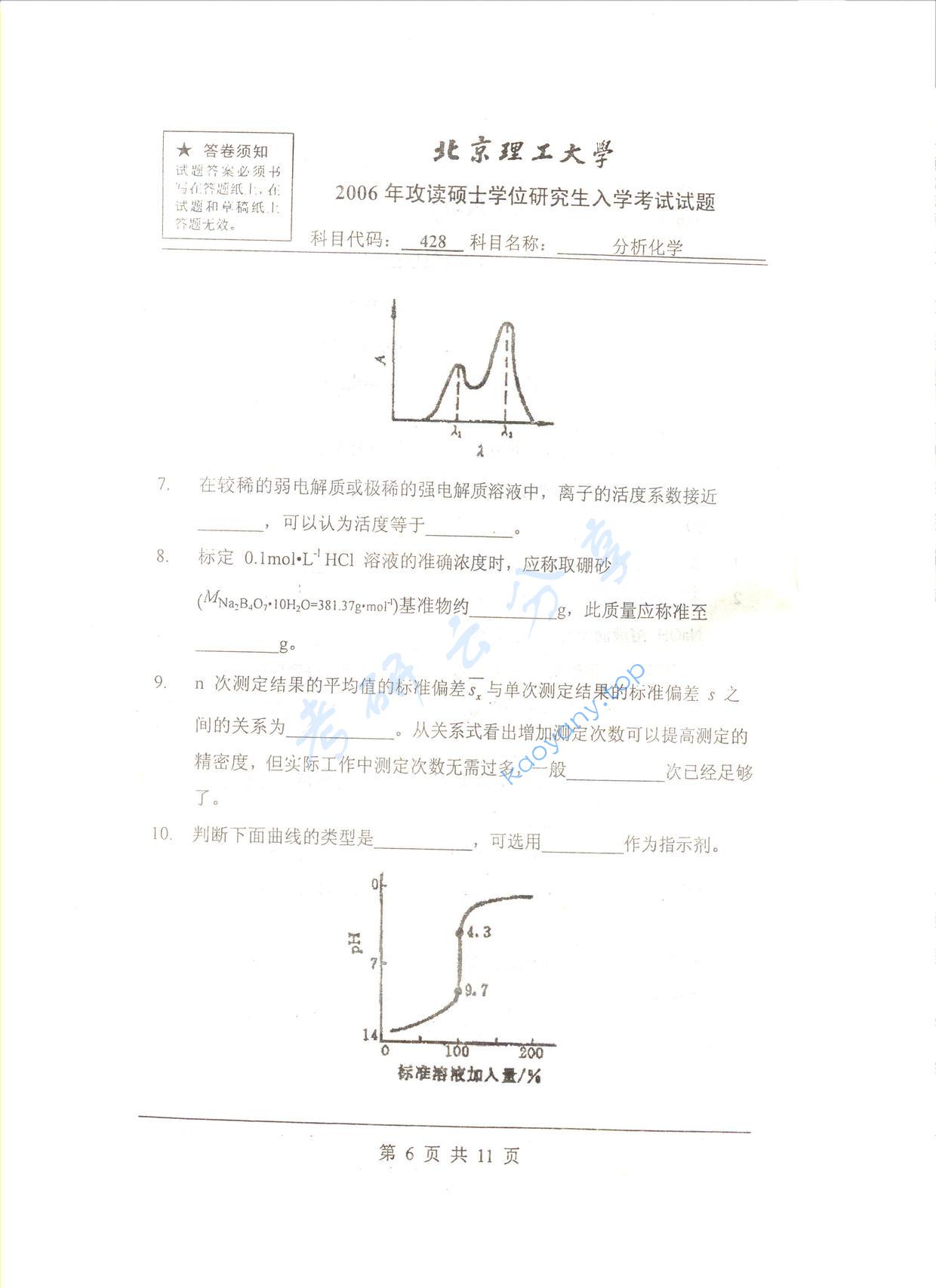 2006年北京理工大学429高分子物理考研真题,北京理工大学高分子物理,北京理工大学,高分子物理,第4张