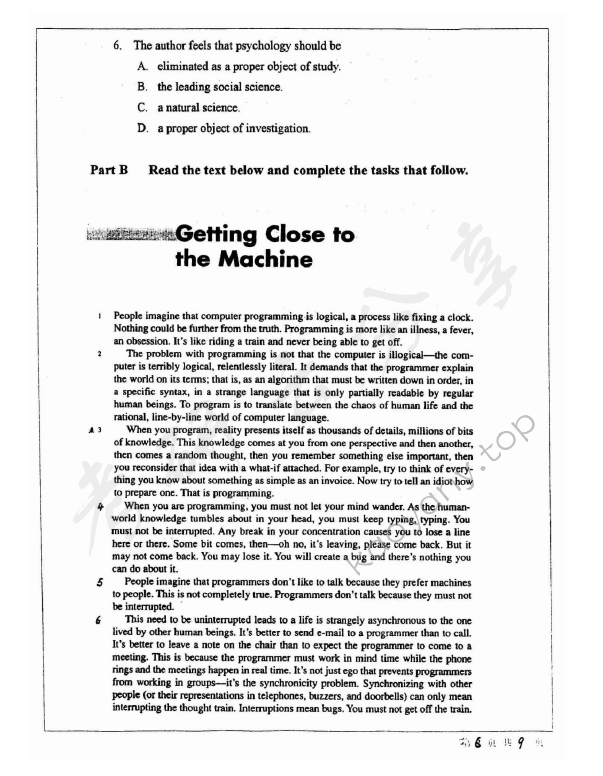 2003年北京师范大学721基础英语考研真题,北京师范大学基础英语,北京师范大学,基础英语,第6张