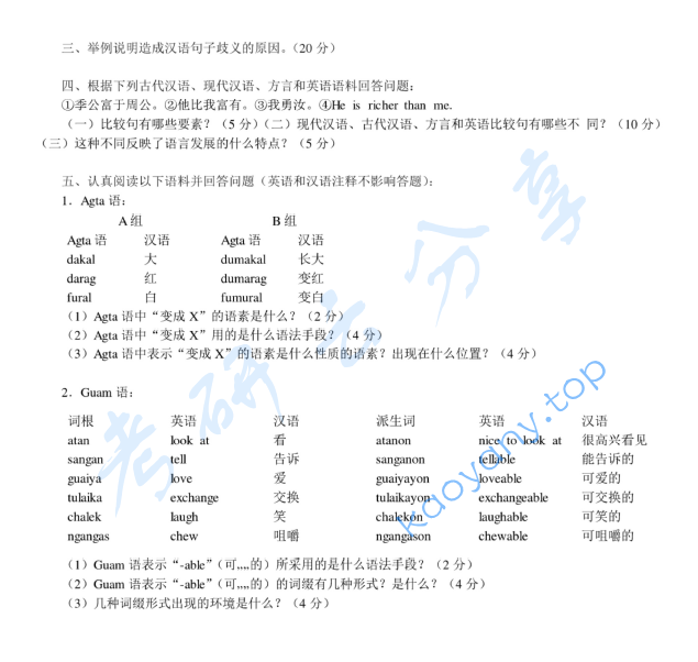2013年北京师范大学古代汉语及语言学理论考研真题,image.png,北京师范大学古代汉语及语言学理论,北京师范大学,古代汉语及语言学理论,第2张