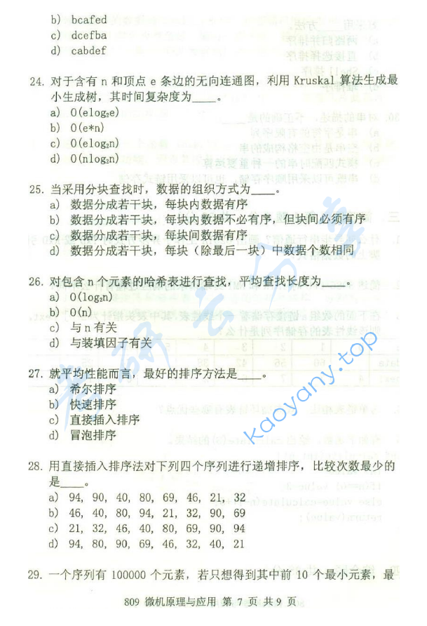 2015年北京邮电大学809微机原理与应用考研真题,北京邮电大学微机原理与应用,北京邮电大学,微机原理与应用,第7张