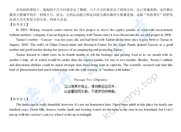 2013年北京邮电大学357英语翻译基础考研真题,北京邮电大学英语翻译基础,北京邮电大学,英语翻译基础,第4张