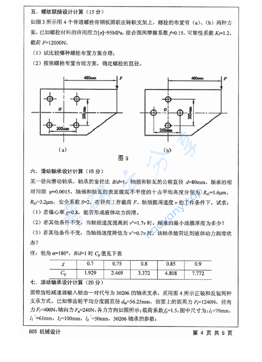2014年江苏大学805机械设计考研真题,image.png,江苏大学机械设计,江苏大学,机械设计,第4张