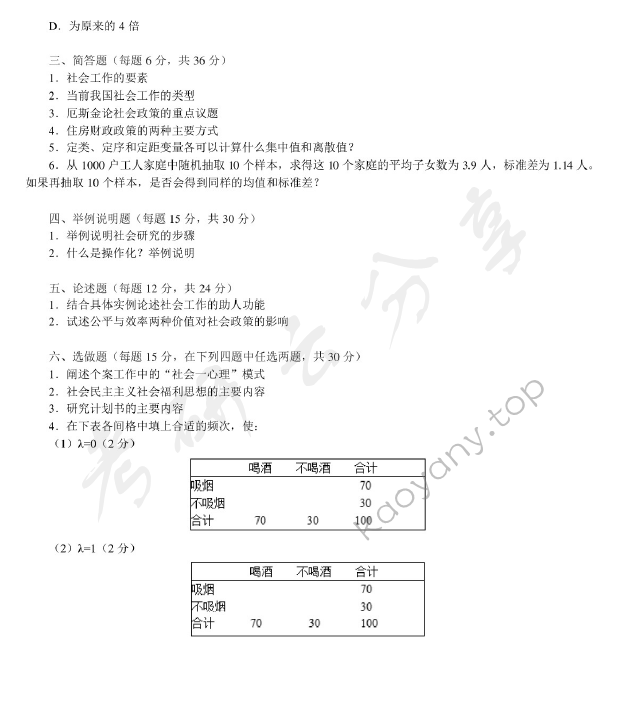 2008年中国青年政治学院社会学专业综合考研真题,中国青年政治学院,第2张
