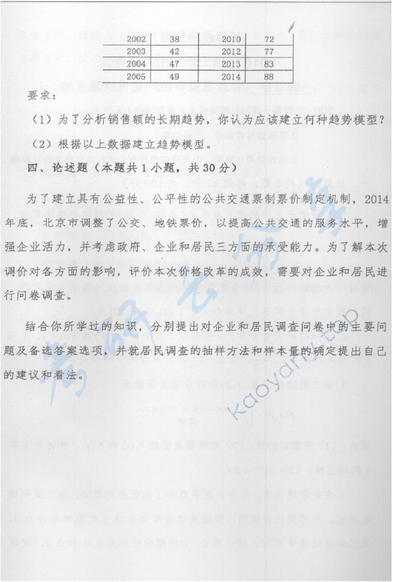 2016年首都经济贸易大学432统计学考研真题,首都经济贸易大学统计学,首都经济贸易大学,统计学,首都经济贸易大学统计学考研真题,第5张