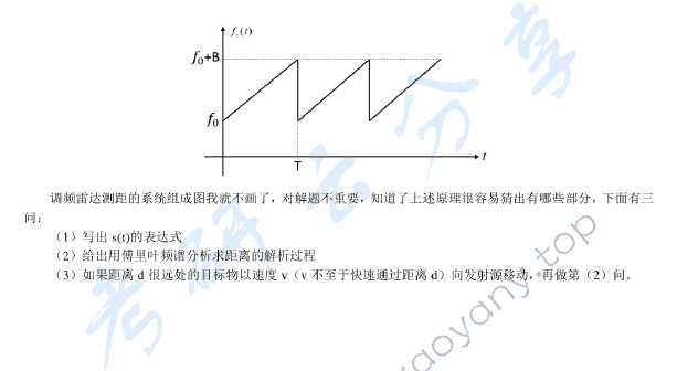 2015年清华大学828信号与系统考研真题,清华大学信号与系统,清华大学,信号与系统,第3张
