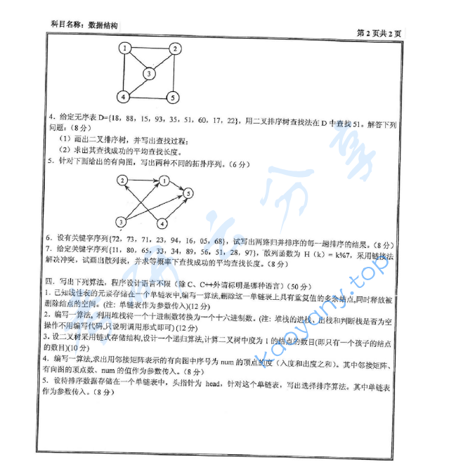 2011年沈阳工业大学808数据结构考研真题,image.png,沈阳工业大学数据结构,沈阳工业大学,数据结构,第2张