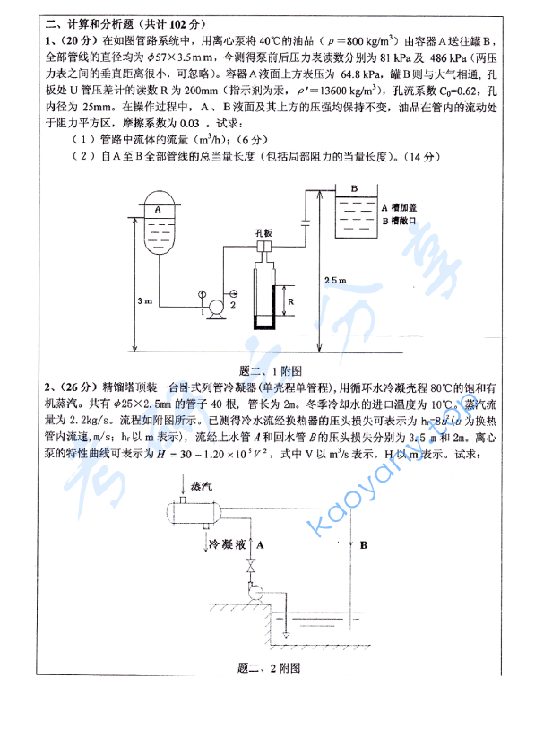 2011年浙江大学838化工原理A考研真题,image.png,浙江大学化工原理,浙江大学,化工原理,第3张
