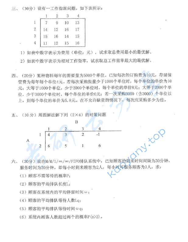 2015年东华大学802运筹学考研真题,image.png,东华大学运筹学,东华大学,运筹学,第2张