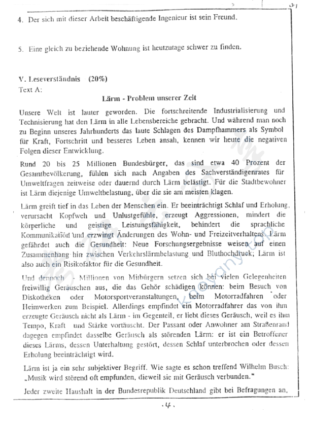 2000年同济大学德语（二外）考研真题,同济大学德语,同济大学,德语,第4张