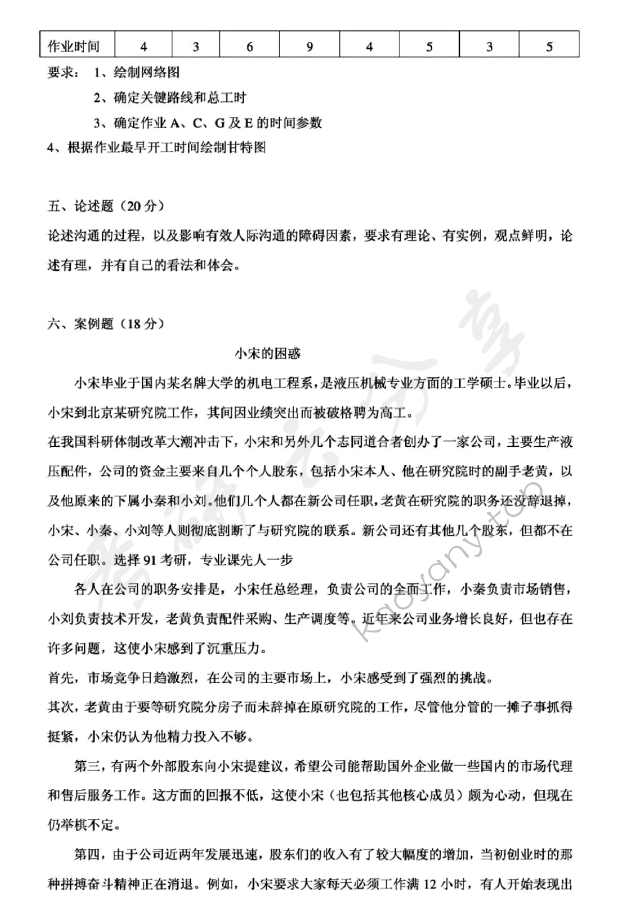 2010年上海大学企业管理综合理论与知识考研真题,上海大学企业管理,上海大学,企业管理,第4张